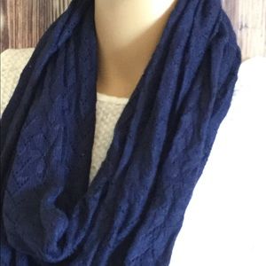 Navy blue infinity scarf